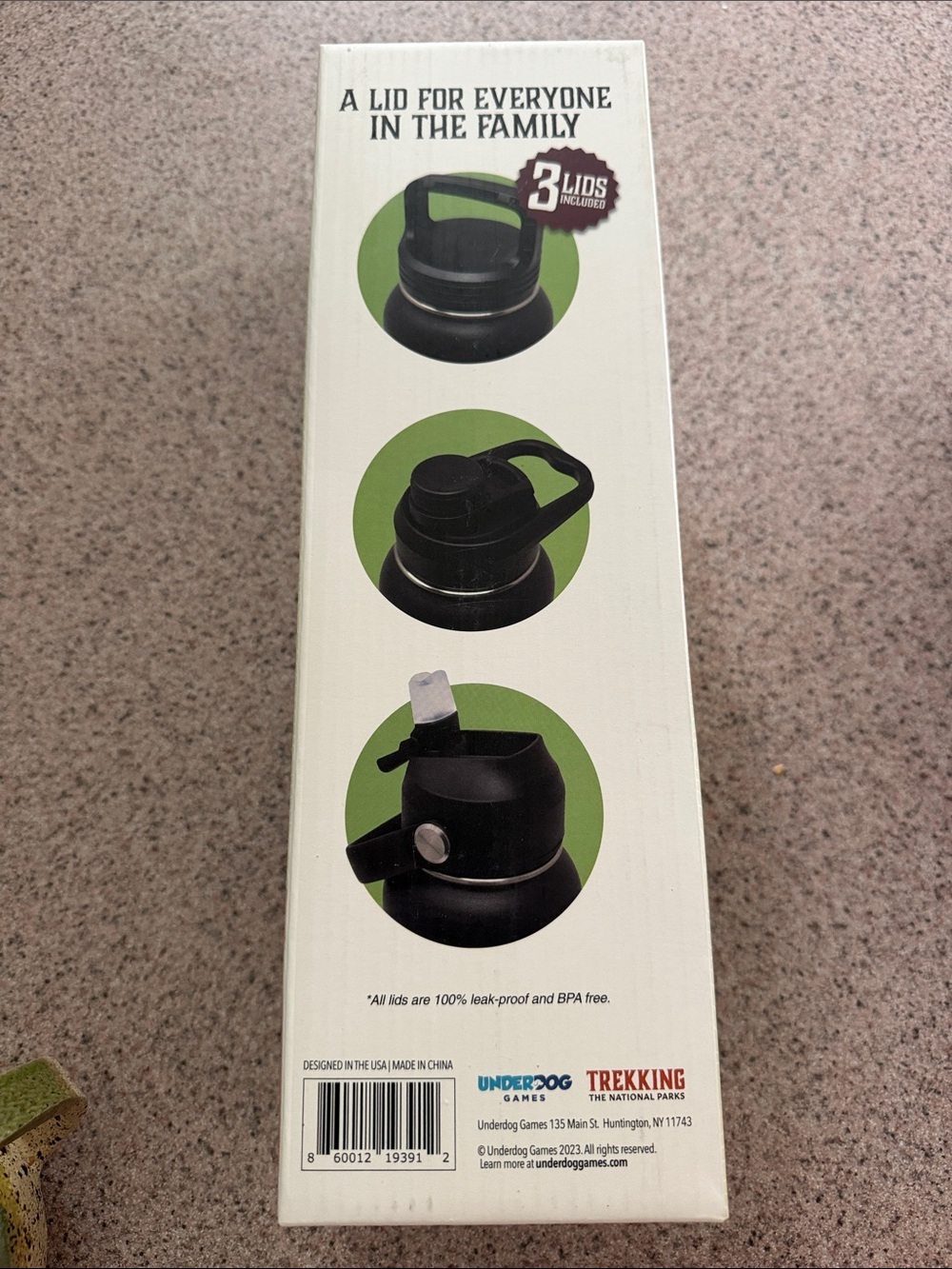 Trekking the National Parks Water Bottle - Black, new in box - Picture 10 of 13